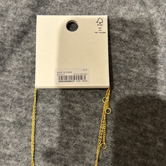 BRAND NEW (with tags) Gold Madewell Necklace Set - Picture 5 of 5